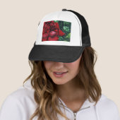 Casquette de jardin rose (En situation)
