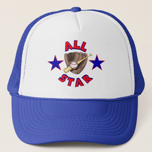 Casquette de joueur de baseball d'All Star (Devant)