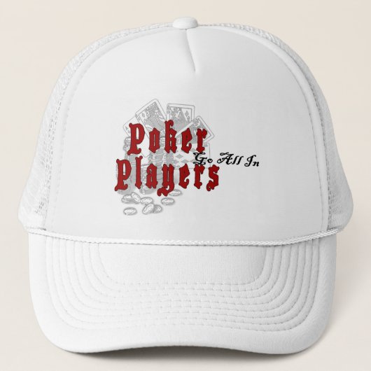 Casquette de joueurs de poker (Devant)