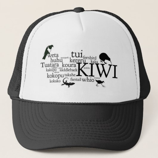 Casquette de Kiwiana - animaux iconiques de la (Devant)