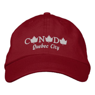Casquette de la balle rouge brodée du Canada - Qué