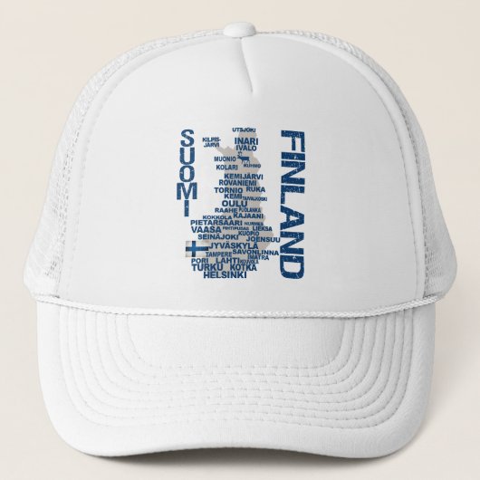 CASQUETTE de la carte FINLANDE (Devant)