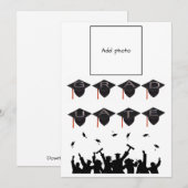 Casquette de la classe supérieure Carte photo noir (Devant / Derrière)