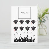 Casquette de la classe supérieure Carte photo noir (Debout devant)