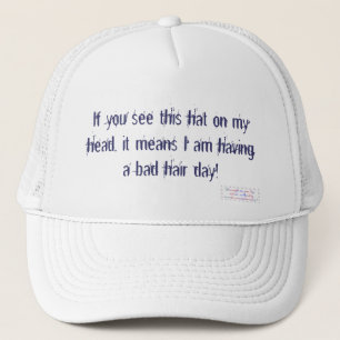 Casquette de la journée des cheveux mauvais