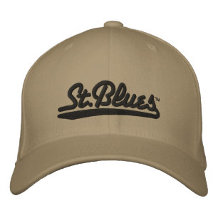Casquette de laine brodée St Blues