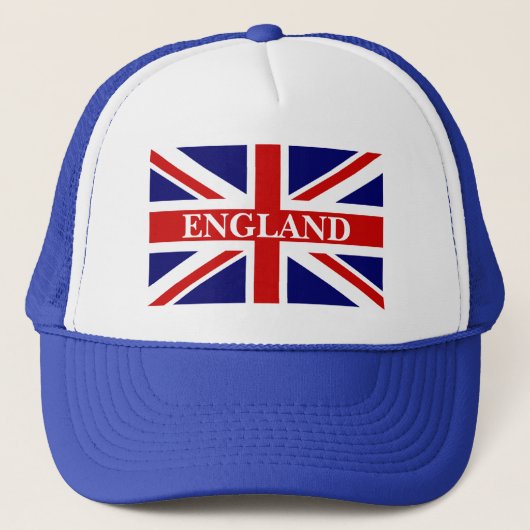 Casquette de l'Angleterre avec le drapeau (Devant)