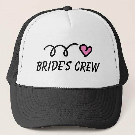 Casquette de l'équipe de mariée pour mariage ou ba (Devant)