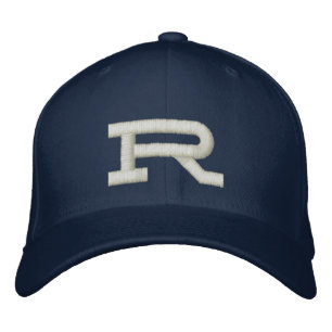 casquette de lettre initiale monogramme brodé pers
