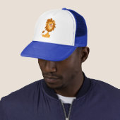 Casquette de Lion à caricature soyeux (En situation)