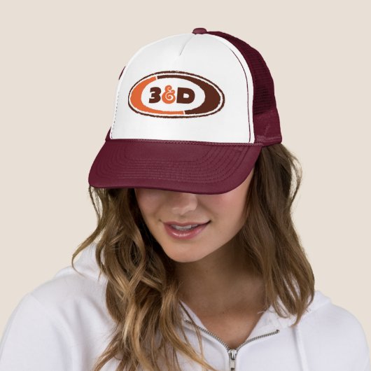 casquette de logo de 3d A&W (En situation)
