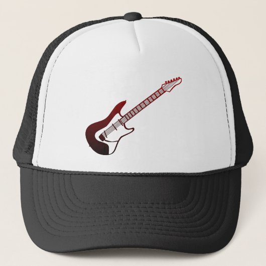 Casquette de logo de guitare d'allée de perle (Devant)