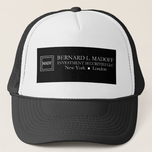 Casquette de logo de Madoff (Devant)