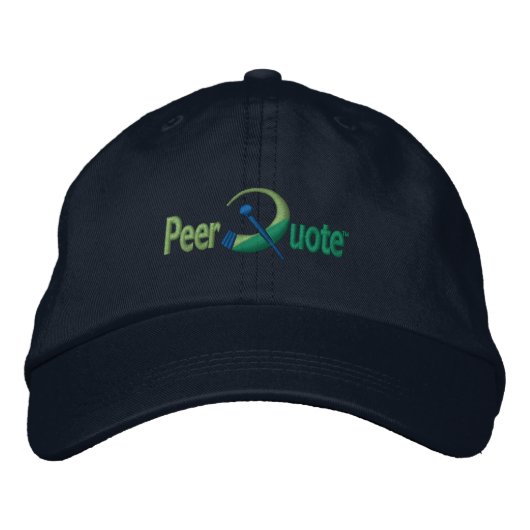 Casquette de logo de PeerQuote (Devant)