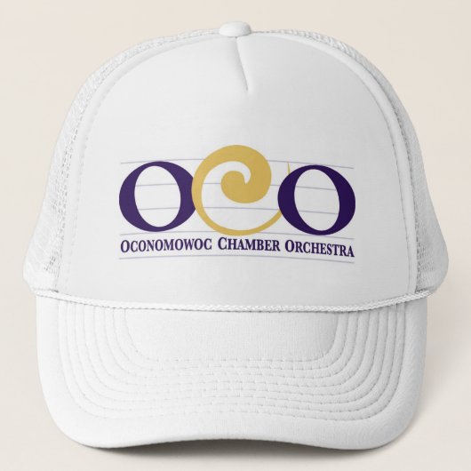 Casquette de logo OCO - Blanc - style 2 (Devant)