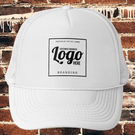 Casquette de logo personnalisé blanc
