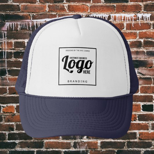 Casquette de logo personnalisé bleu