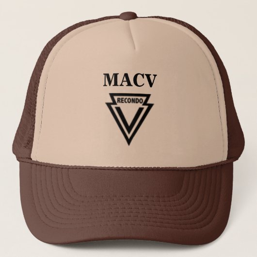 Casquette de MACV RECONDO avec la correction de (Devant)