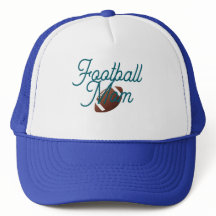 Casquette de Maman de Football Bleu et Blanc