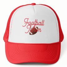 Casquette de Maman de Football Rouge et Blanc