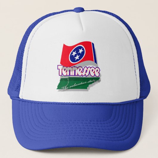 Casquette de mapflag du Tennessee (Devant)