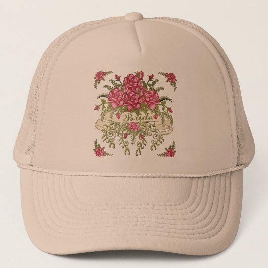 Casquette de mariage personnalisé mariée (Devant)