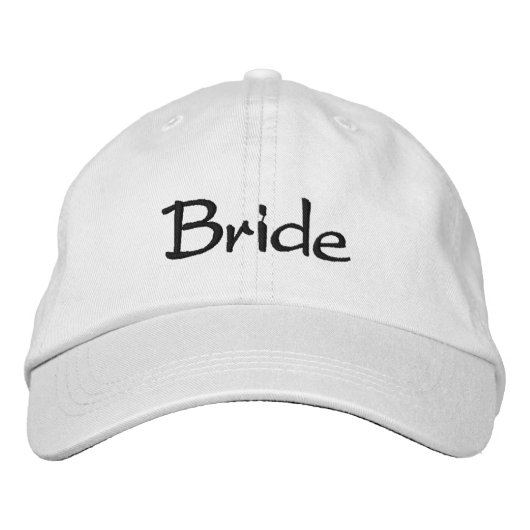 Casquette de mariée brodée (Devant)