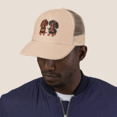 Casquette De mignons amis dachshund (En situation)