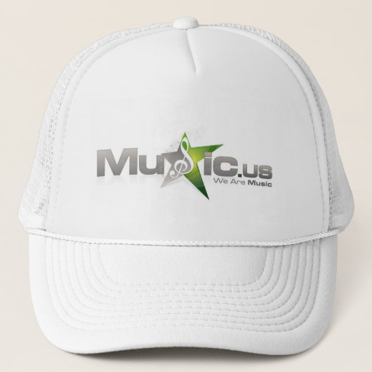 Casquette de Music.us - blanc (Devant)