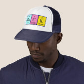 Casquette de nom de table périodique (En situation)