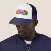 Casquette de nom de table périodique (En situation)