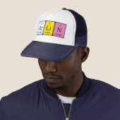 Casquette de nom de table périodique Arlin (En situation)