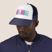 Casquette de nom de table périodique Carola (En situation)