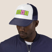 Casquette de nom de table périodique croisé (En situation)