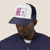 Casquette de nom de table périodique de cendre (En situation)