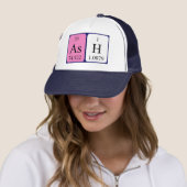 Casquette de nom de table périodique de cendre (En situation)