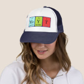 Casquette de nom de table périodique Hoyt (En situation)