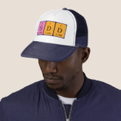 Casquette de nom de table périodique impaire (En situation)