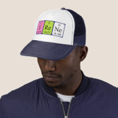 Casquette de nom de table périodique Irène (En situation)