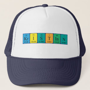 Casquette de nom de table périodique Kristinn