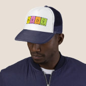 Casquette de nom de table périodique Randy (En situation)