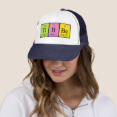 Casquette de nom de table périodique Tibbe (En situation)