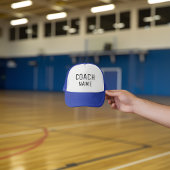 Casquette de nom d'entraîneur personnalisé