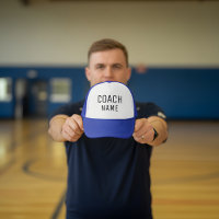 Casquette de nom d'entraîneur personnalisé