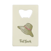 Casquette de paille à main Jaune (Dos)