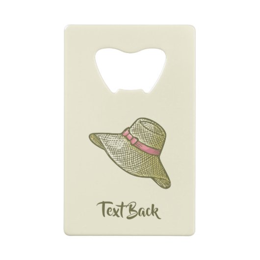 Casquette de paille à main Jaune (Dos)