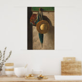 Casquette de paille - John Frederick Peto Poster d (Cuisine)