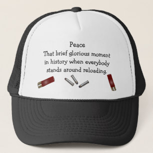 Casquette de paix humoristique