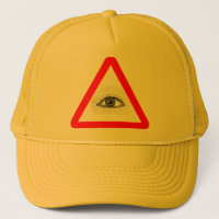 casquette de panneau d'avertissement d'illuminati