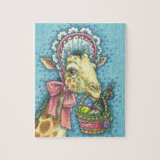 CASQUETTE DE PÂQUES GIRAFFE PUZZLE (Vertical)
